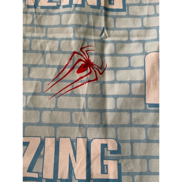 Marvel Kids Amazing Spider-Man 2 Twin Flat Sheet Cutter Blue & Red - Picture 7 of 15